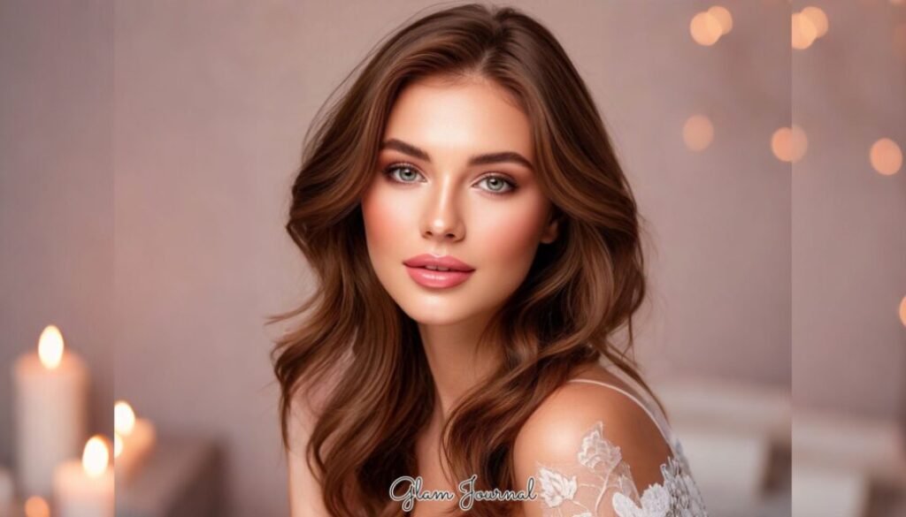 Christmas glam makeup