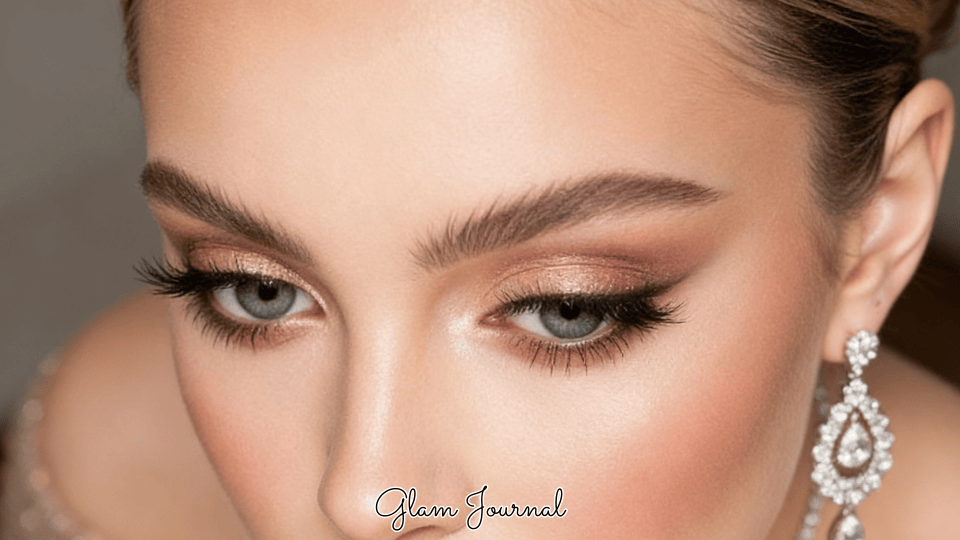 Soft glam Christmas makeup