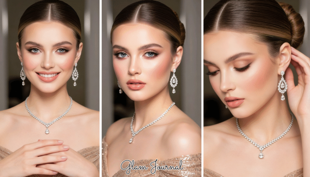 Christmas dinner makeup look