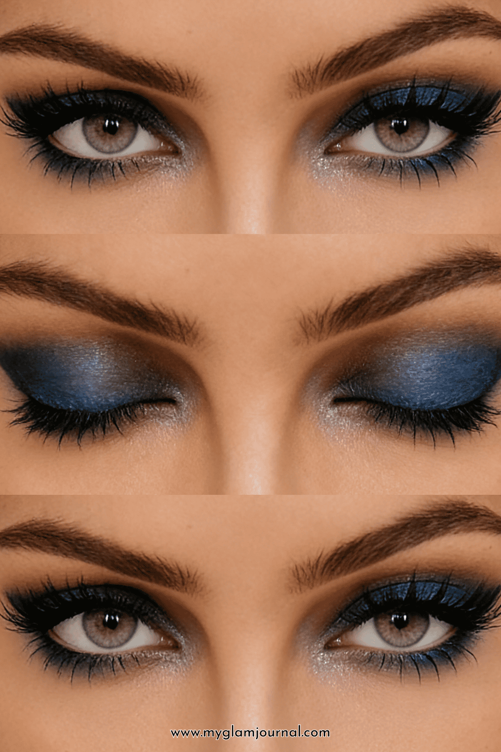 cool toned metallic eyeshadow