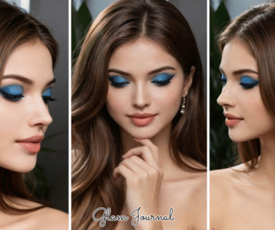 icy blue cat eye makeup
