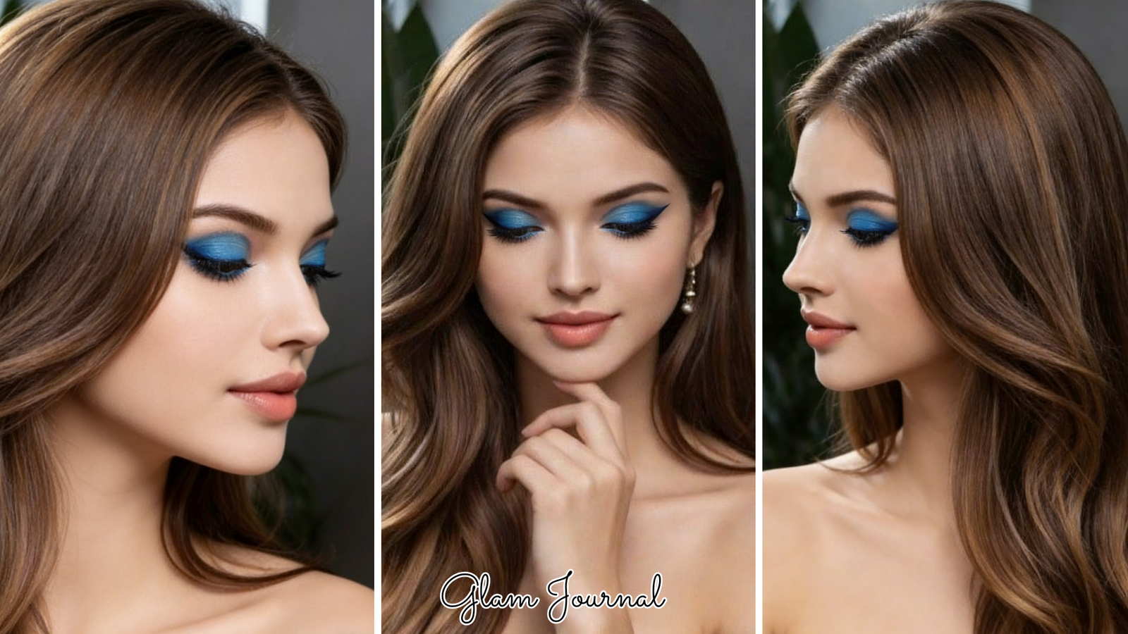 icy blue cat eye makeup