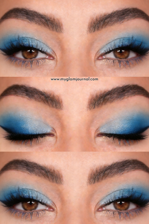 icy blue eye makeup