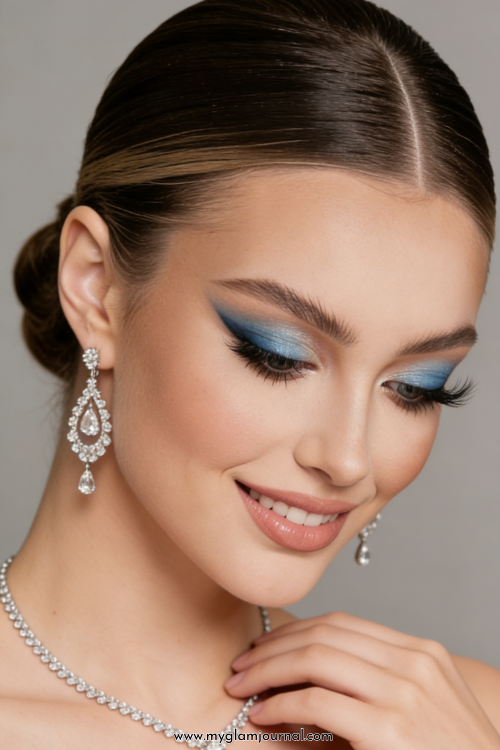 cool toned eye makeup