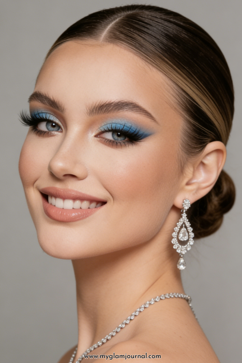 Blue Moon mist eye makeup