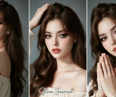 warm brown shimmer eye look