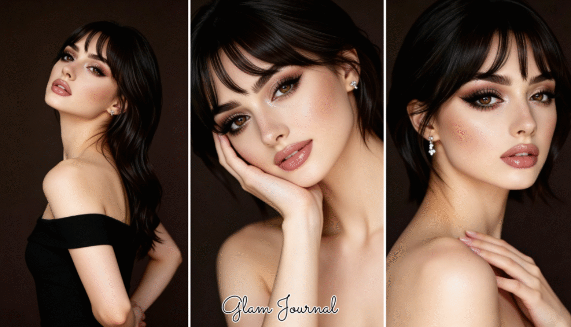 warm brown cat eye makeup