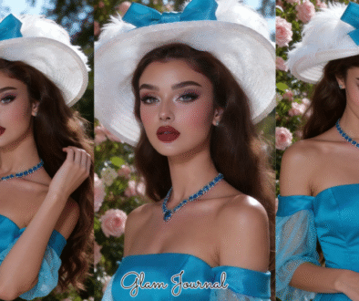 vintage glam purple eye makeup