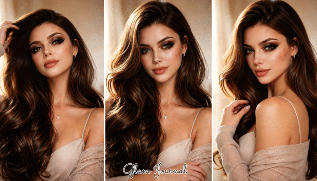 golden brown smoky eye