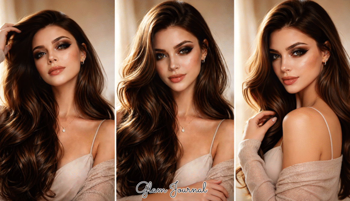 golden brown smoky eye