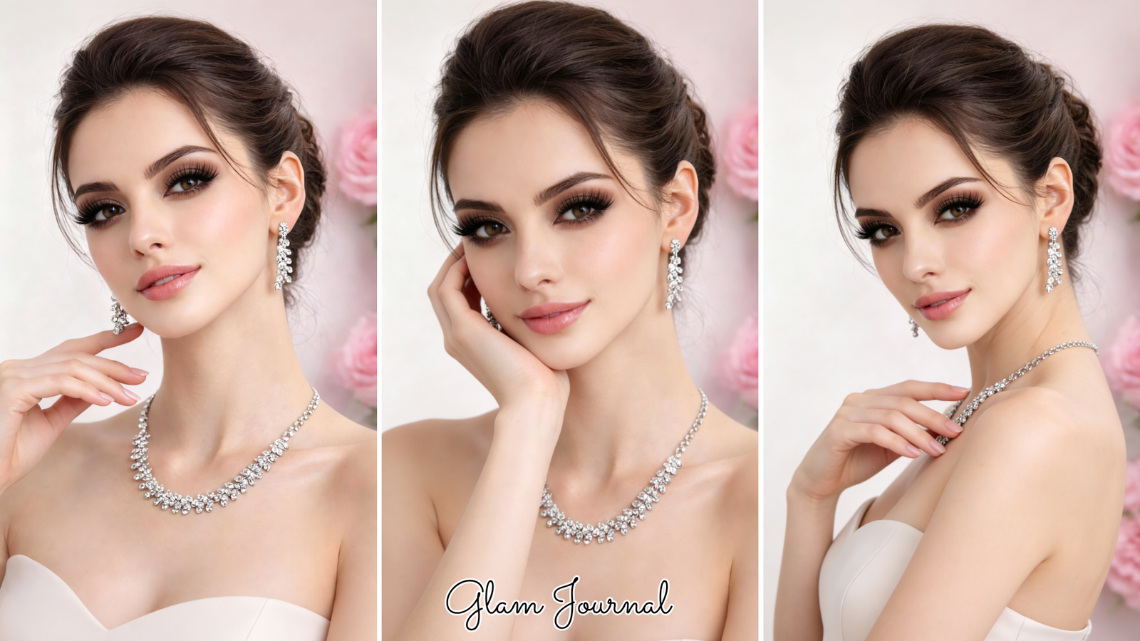 soft warm brown bridal eye look