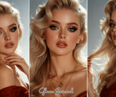 golden brown shimmer eye look