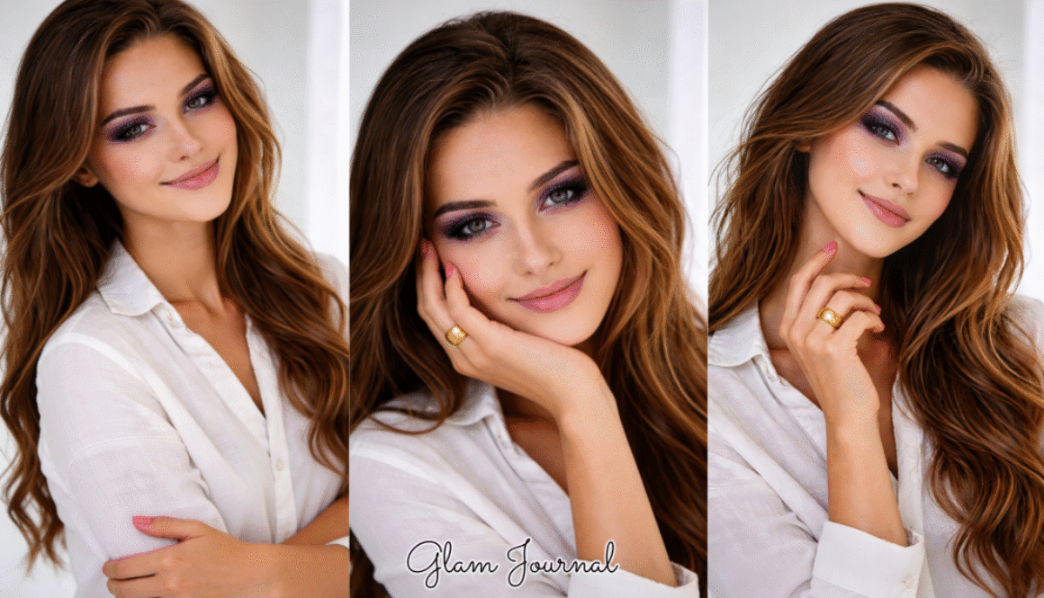 soft purple smoky eye look