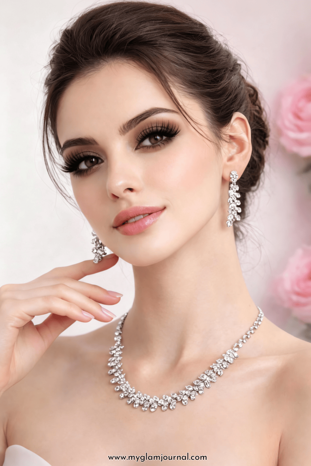 Soft Warm Brown Bridal Eye Look