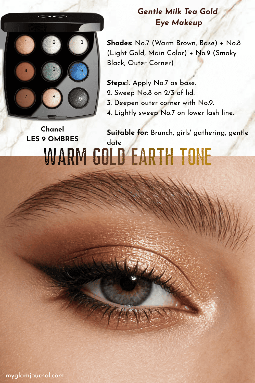 Gentle Milk Tea Gold Look