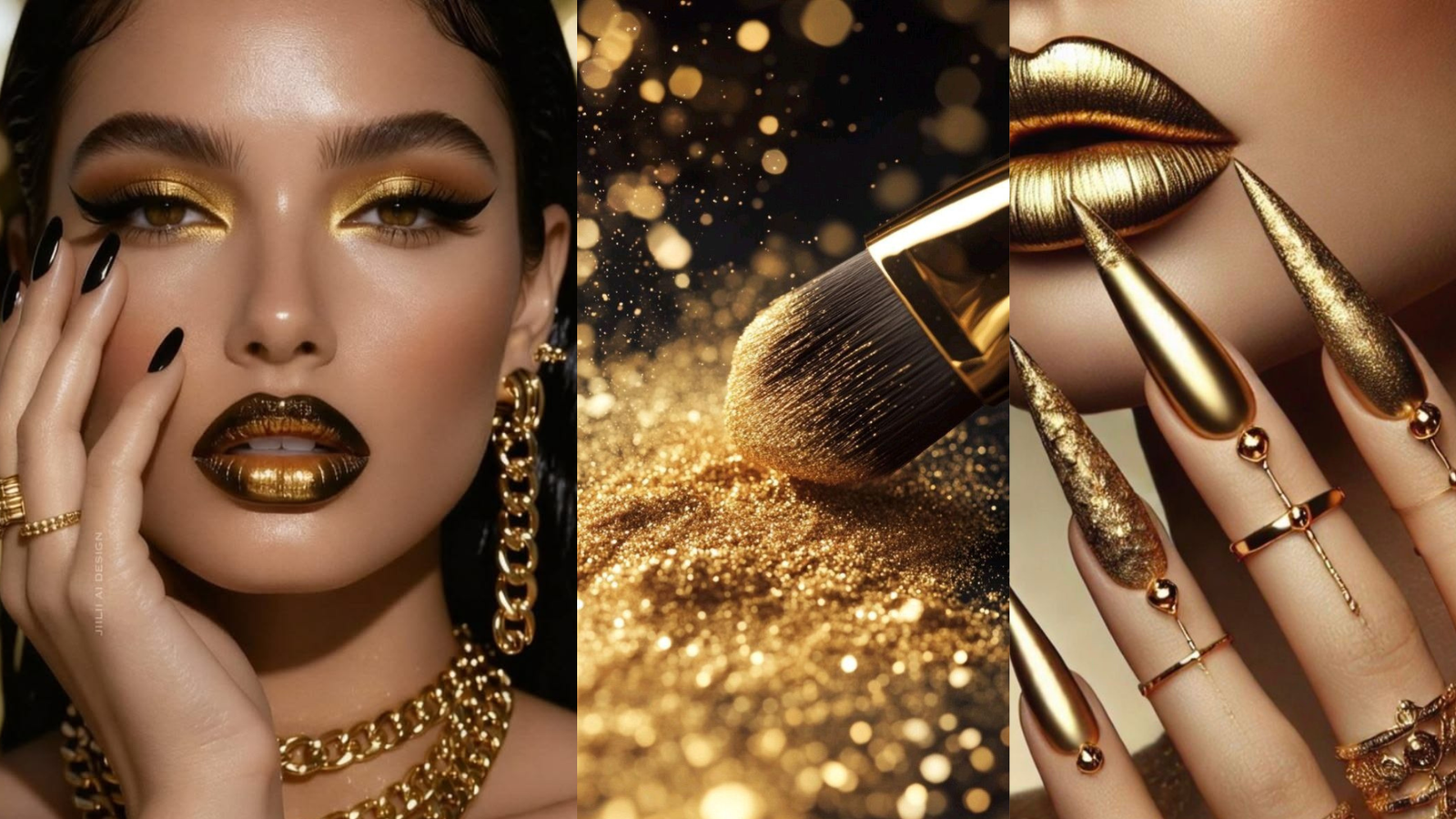 gold eye makeup tutorial