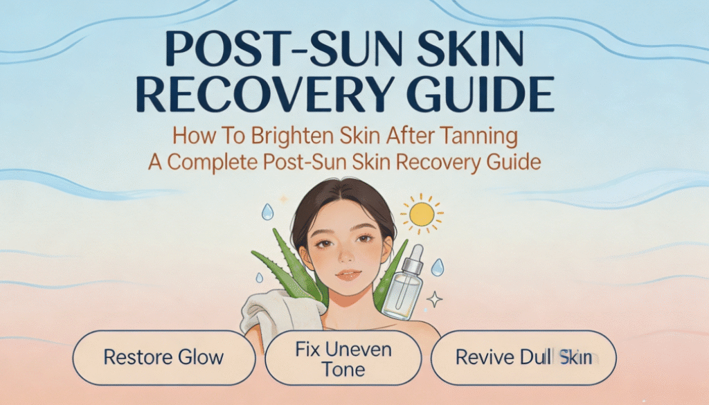 how to brighten skin after tanning