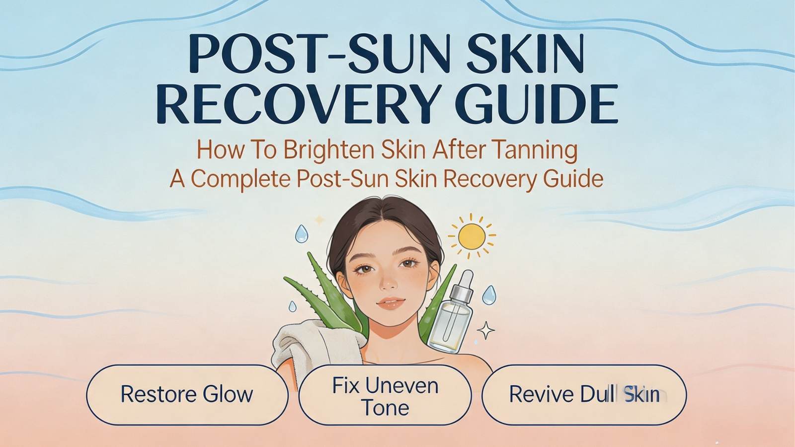 how to brighten skin after tanning